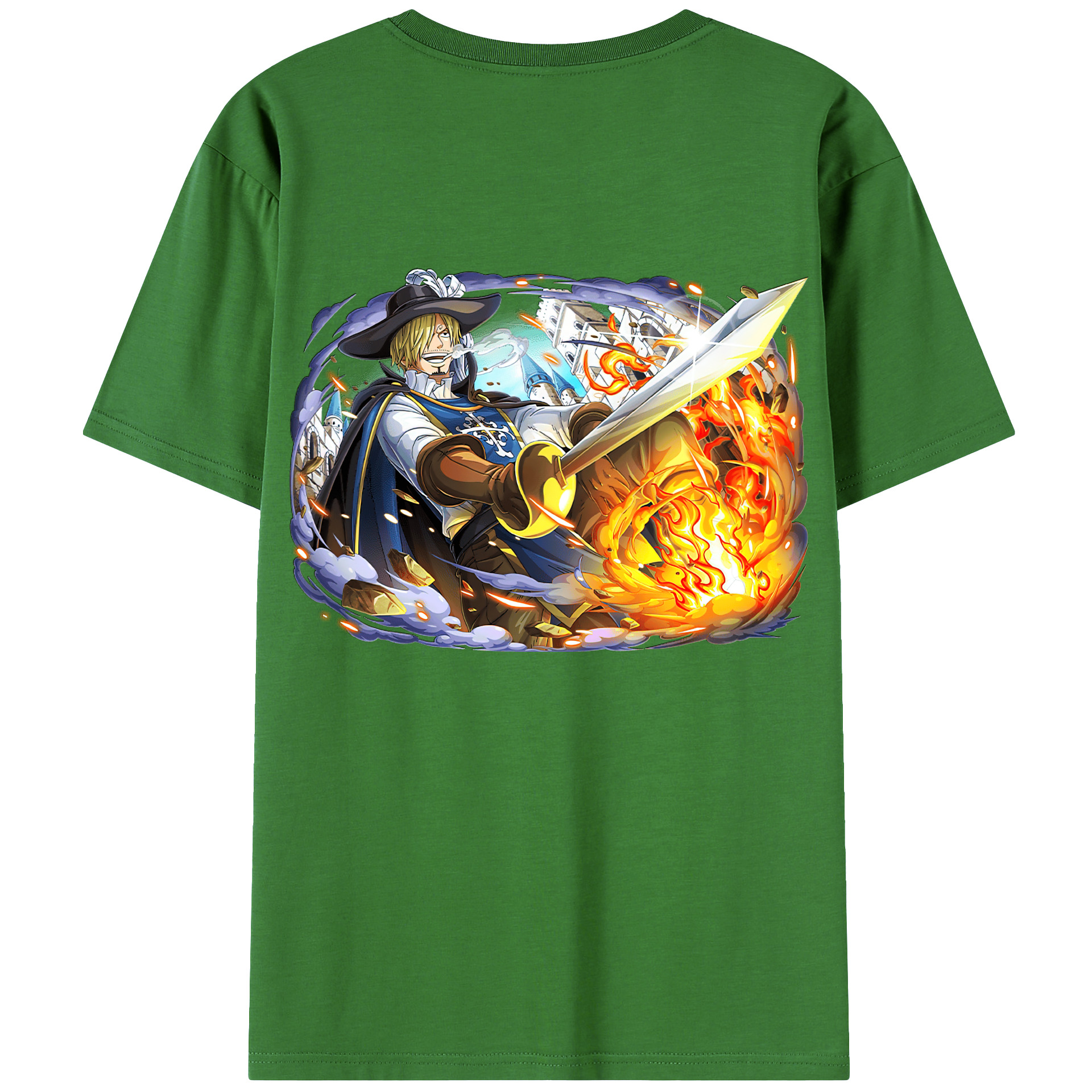 （画像用） ワンピース サンジ ONE PIECE Sanji レディース半袖Tシャツ(バックプリント)